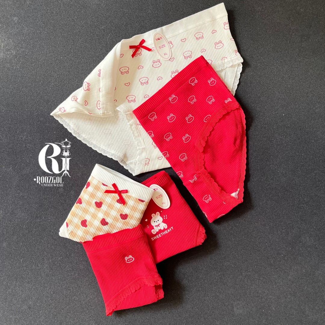 شورت کبریتی خرگوشی قرمز دخترانه